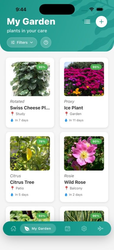 My Garden in the OMG app